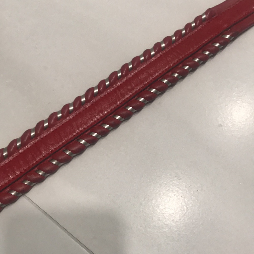 Western Cowhide belt in red size 30